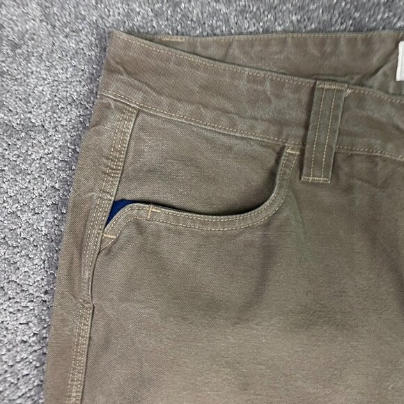 Edgevale Pants Men's 34 x 30 Fits 35 x 29 Brown Double Knee Work Cordura Fabric - Picture 3 of 16